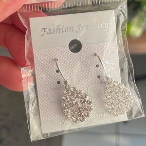 Elegant Silver Teardrop Earrings
